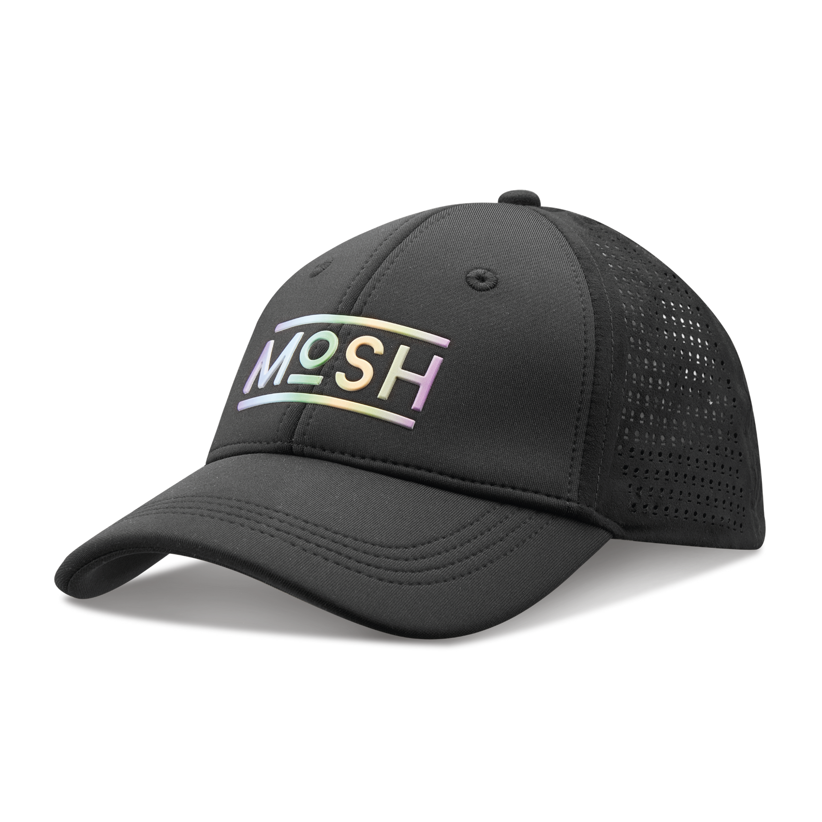 Mosh Lola black neoprene logo PU