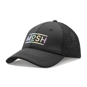 Mosh Lola black neoprene logo PU