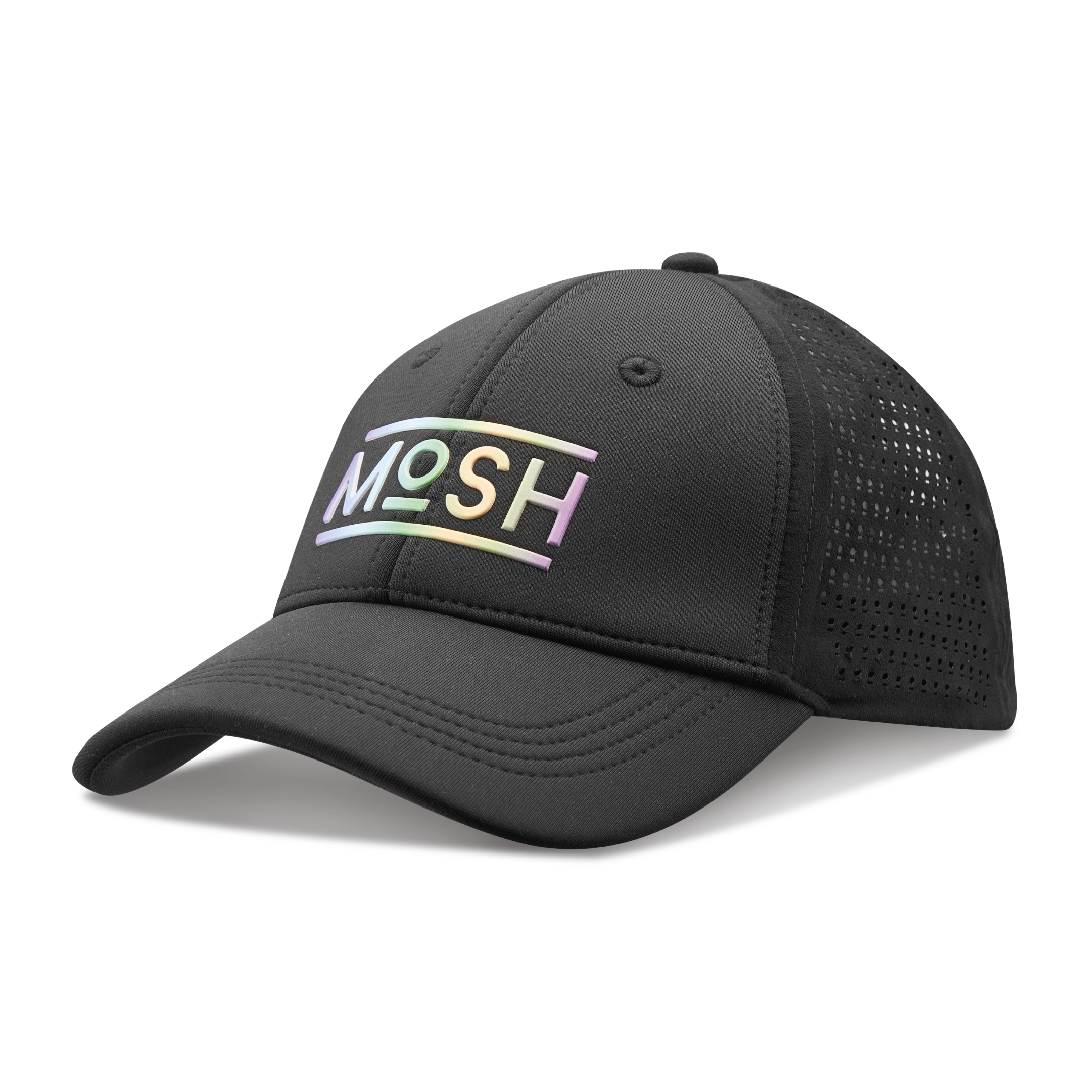 Mosh Lola black neoprene logo PU