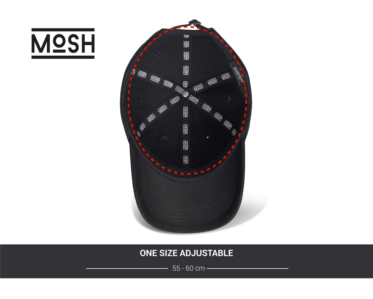 Mosh Lola black logo PU