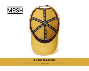 Mosh Lola khaki 3D logo embroidery black