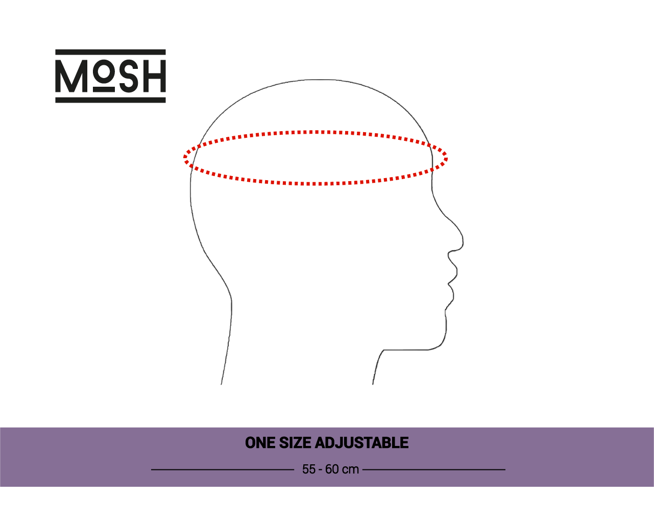 Mosh Lola lilac 3D logo embroidery white