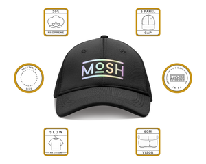 Mosh Lola black neoprene logo PU