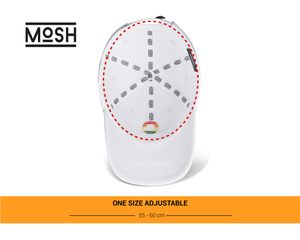 Mosh Lola white multicolor embroidered logo