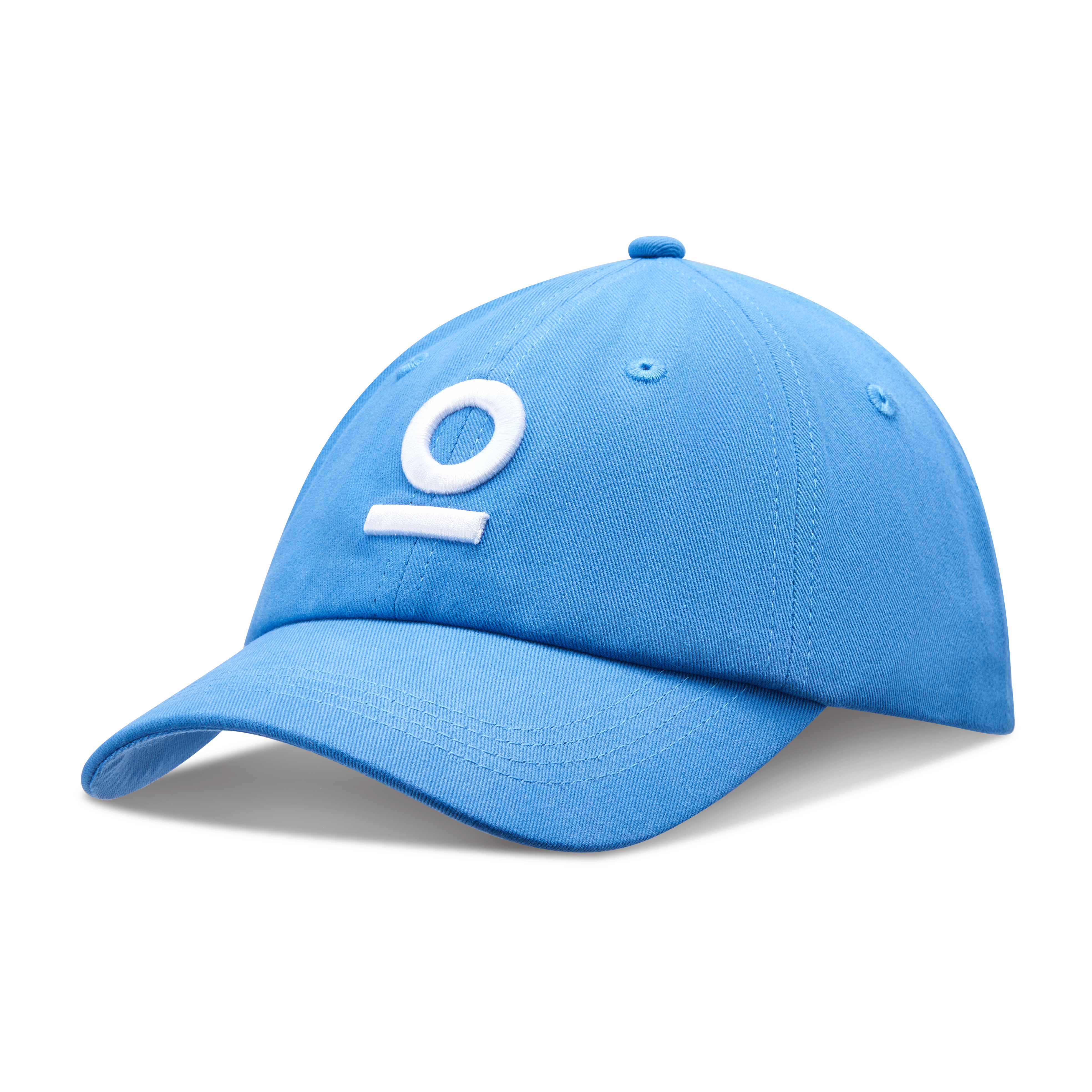 Mosh Lola v2 blue 3D logo white embroidery