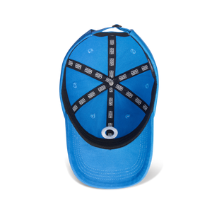 Mosh Lola v2 blue 3D logo white embroidery