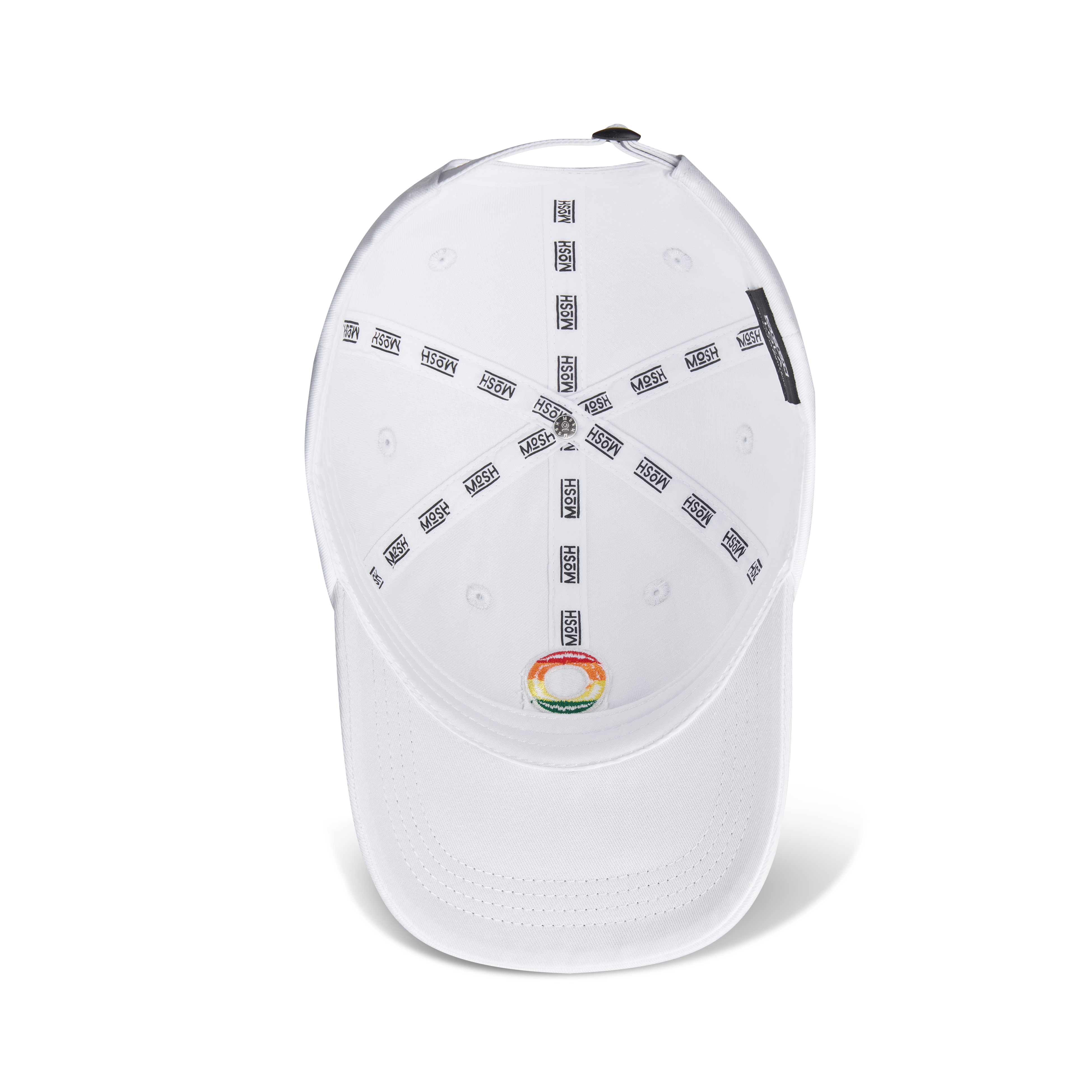 Mosh Lola white multicolor embroidered logo