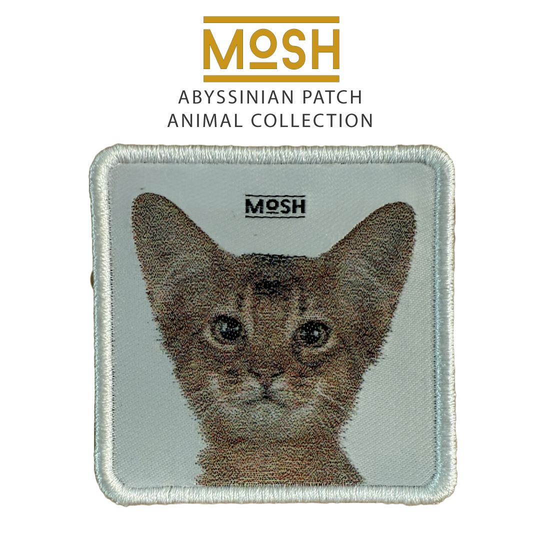 Parche Cachorro Gato Abisinio Mosh: Curiosidad y Agilidad