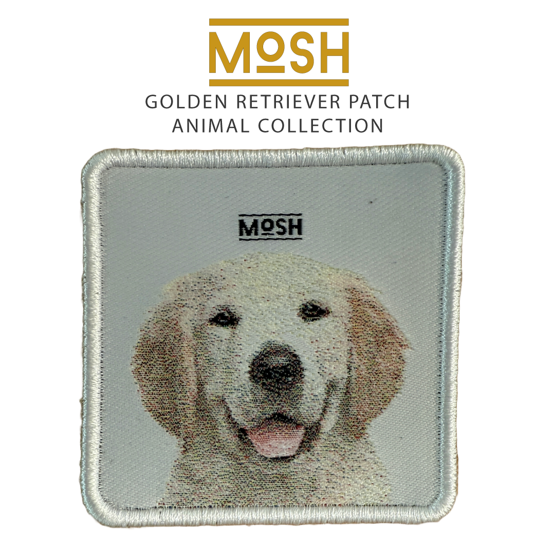 Parche Cachorro Golden Retriever Mosh: Alegría y Lealtad