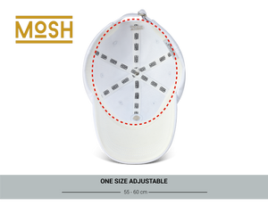 Mosh Victoria blanca logo bordado 3D